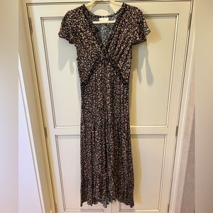 Auguste the label ditsy floral midi dress
